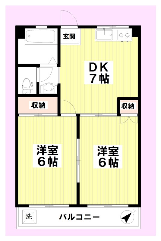 グリーンハイツ 間取り図