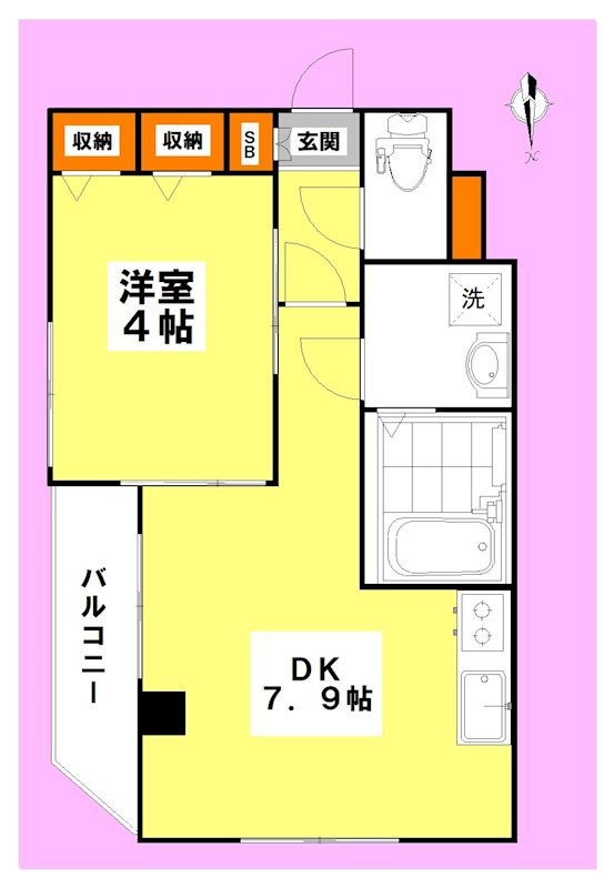 フェリオ練馬 301号室 間取り