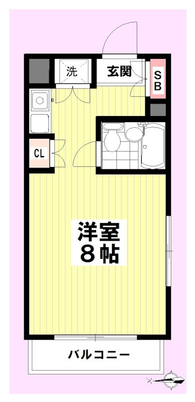 コスモ馬橋 間取り図