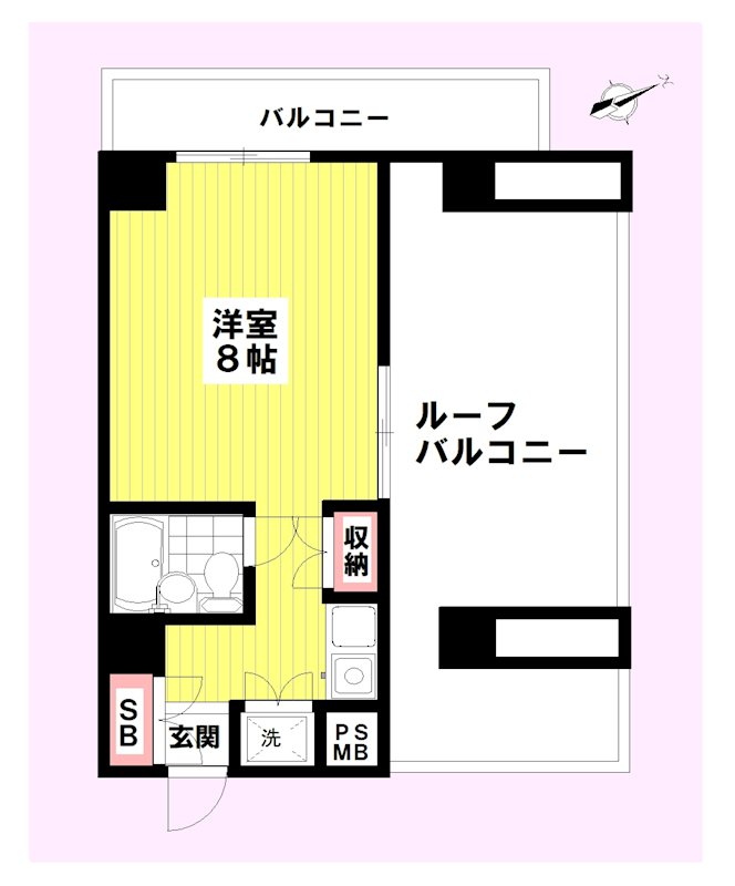コスモ馬橋 402号室 間取り