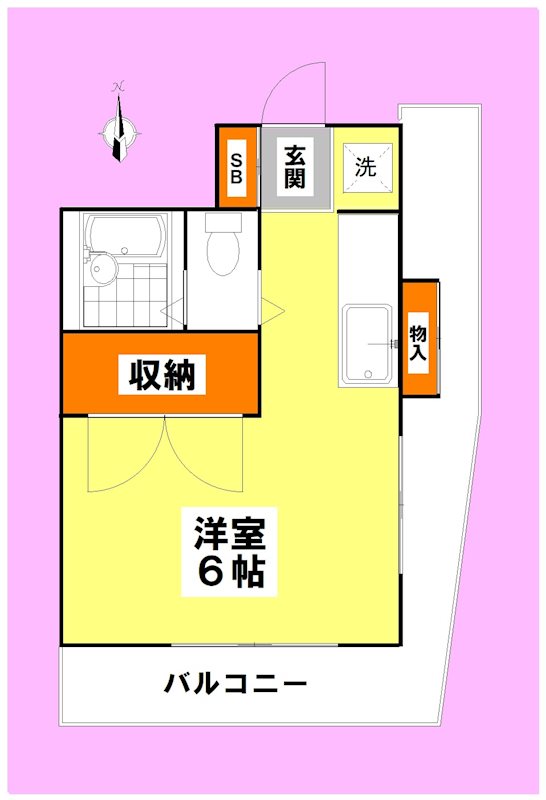 ドミールタカラ 401号室 間取り