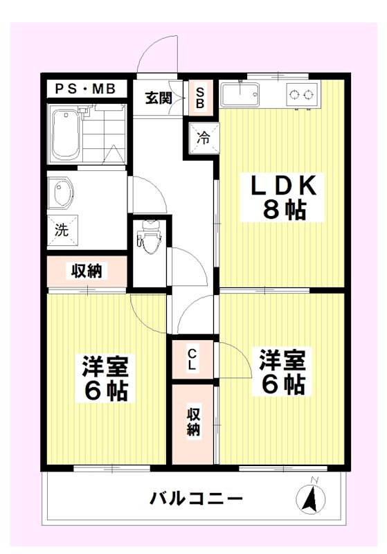 ヒロオパレス 間取り図