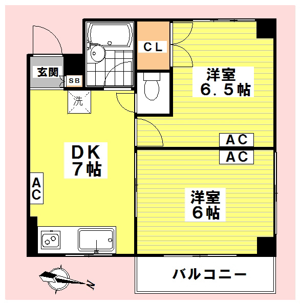 ラミアカーザ中野 402号室 間取り