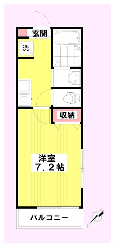 BEST STAGE鶴ヶ舞 103号室 間取り