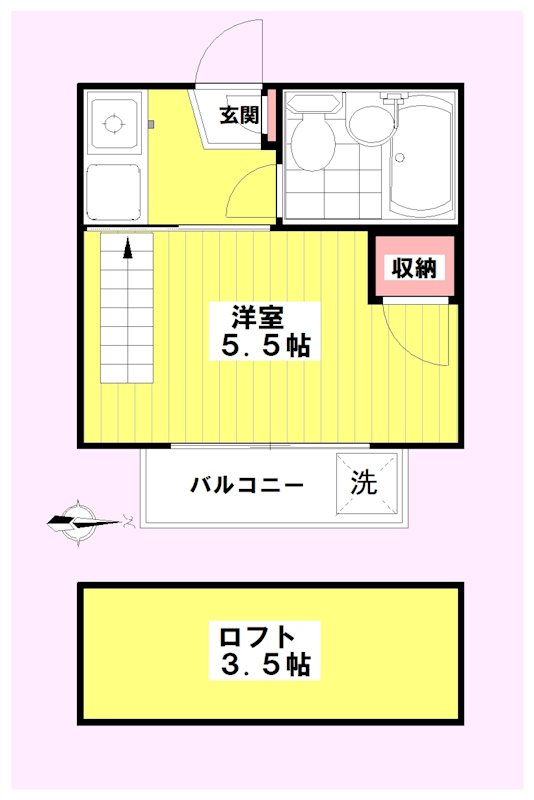 末広ハイツ 間取り図