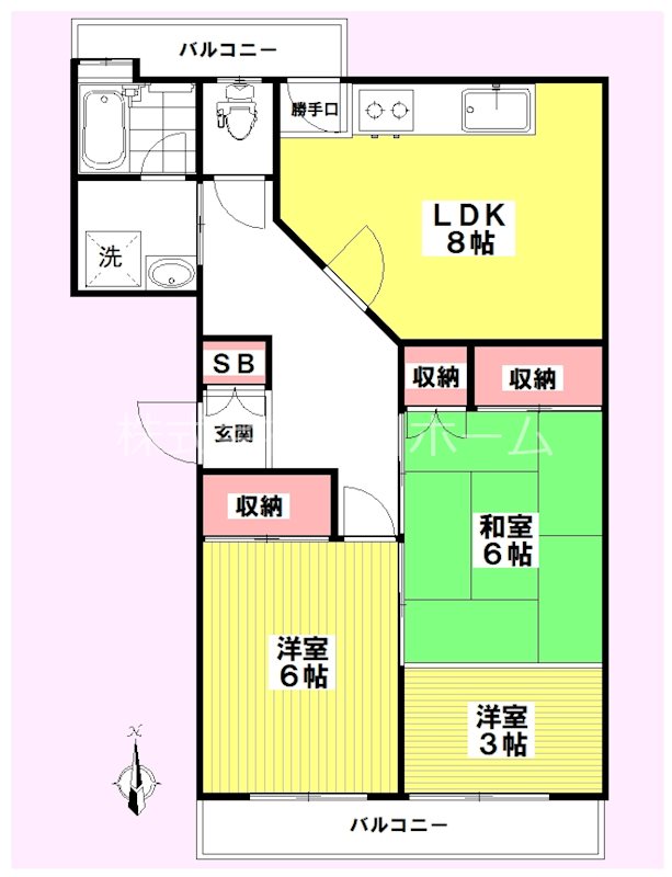 アークヒルズ 102号室 間取り