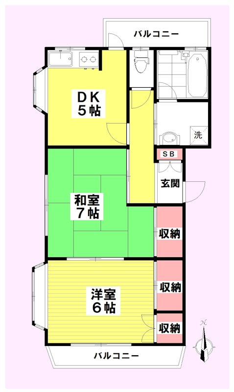 アークヒルズ 201号室 間取り
