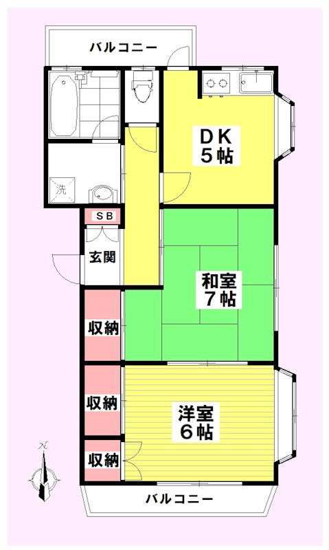 アークヒルズ 205号室 間取り