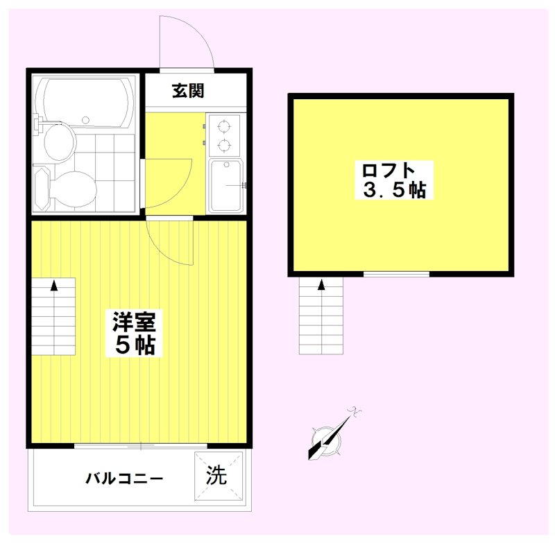 セドルハイム上板橋 203号室 間取り