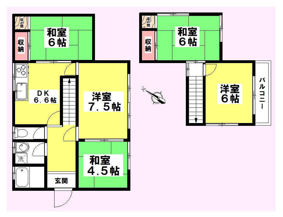 若葉区多部田町戸建 間取り