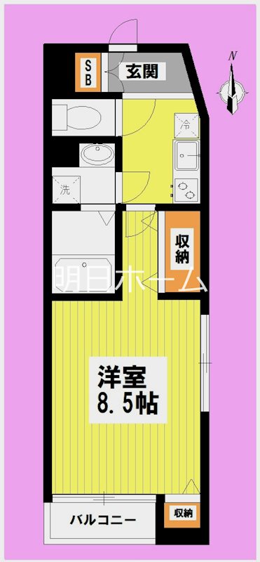 ミラコスタ高円寺 101号室 間取り