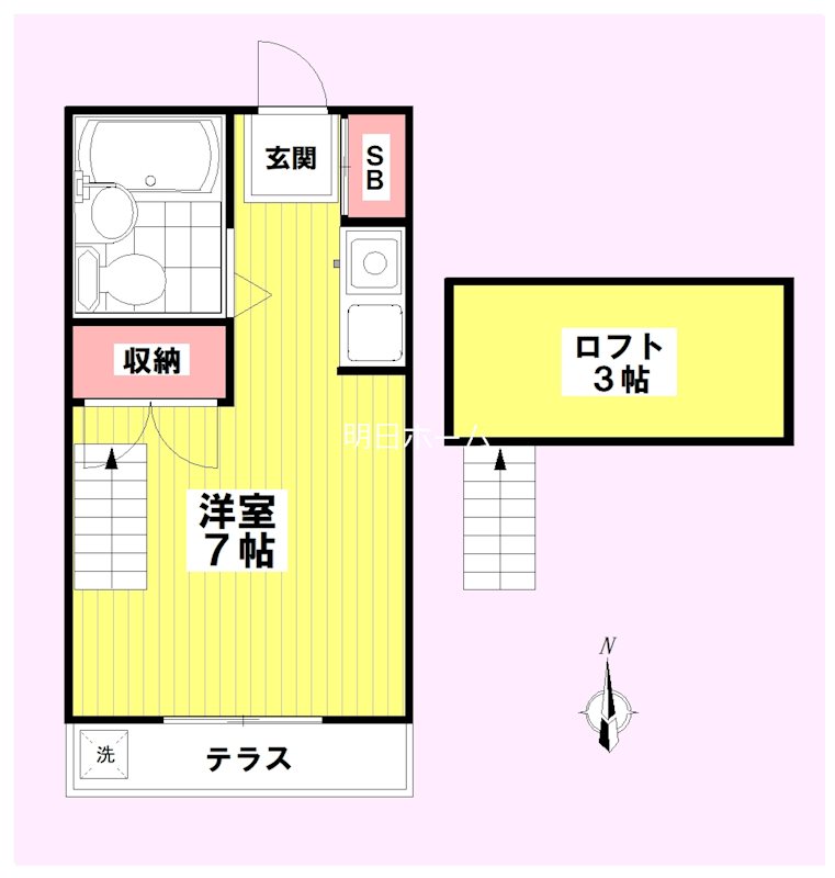 サンアマノ小平 103号室 間取り