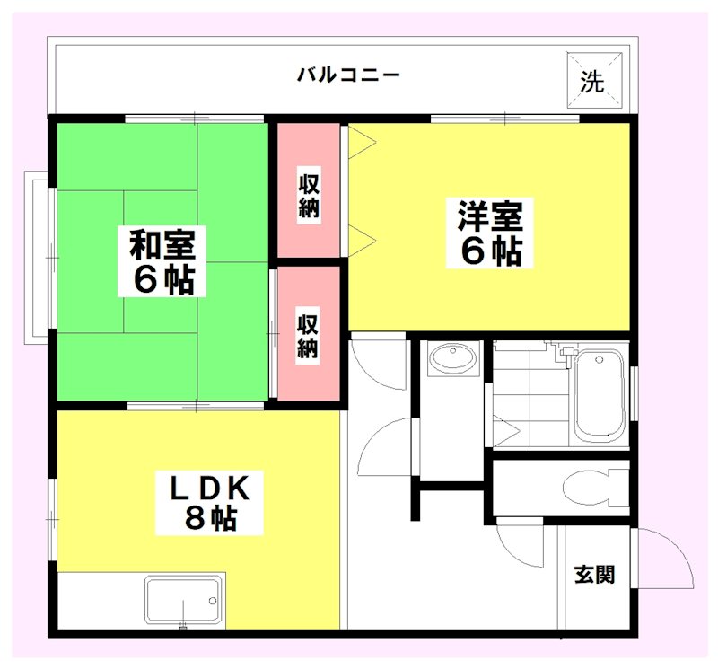 ラヴェール上尾 間取り図