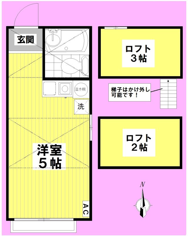上高田ハイム 203号室 間取り