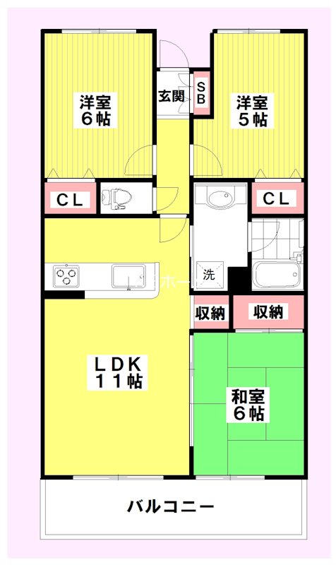 フェローネ南橋本 間取り図