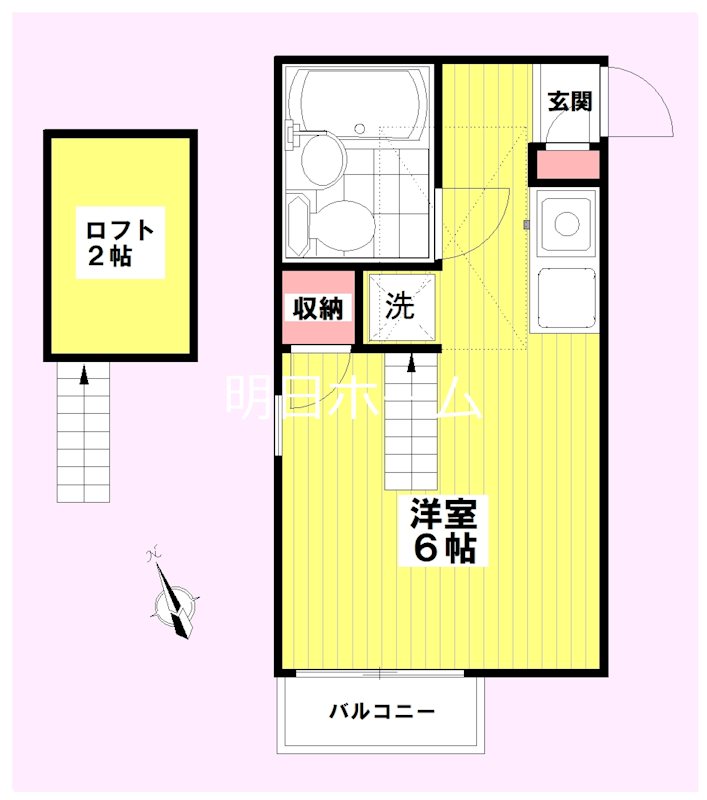 エルベ保土ヶ谷C棟 202号室 間取り