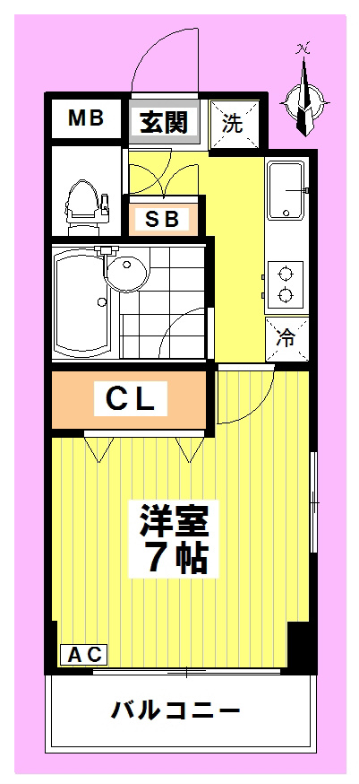 サンライズコスモスⅢ 301号室 間取り