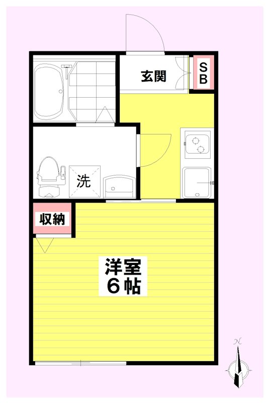 カルヴィ川崎 間取り図