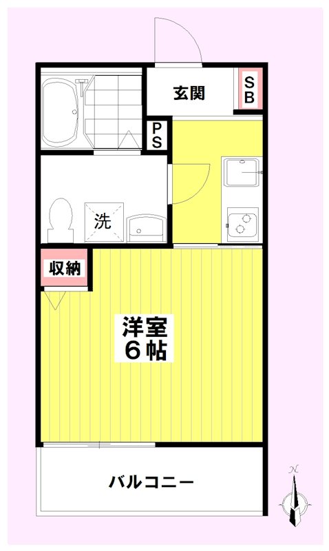 カルヴィ川崎 間取り図