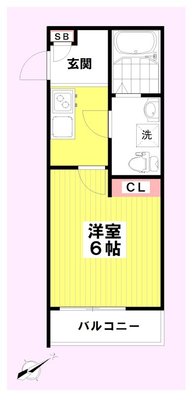 アクシア坂戸 101号室 間取り