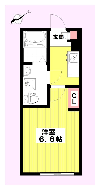 アクシア坂戸 103号室 間取り