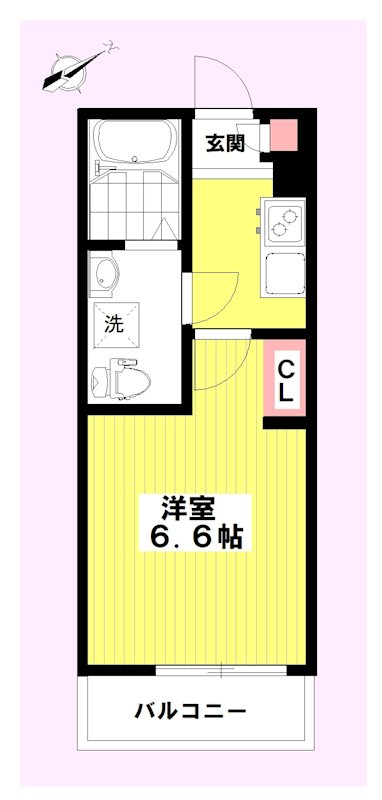 アクシア坂戸 205号室 間取り