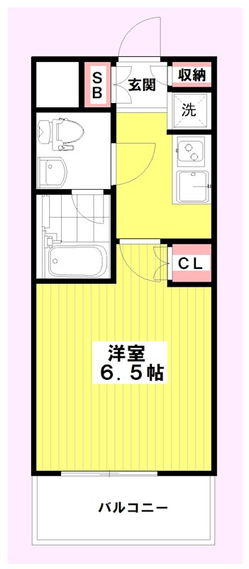 プレール・ドゥーク北新宿Ⅳ 404号室 間取り