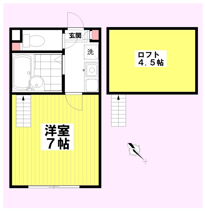 ヴィラージュ町田 105号室 間取り