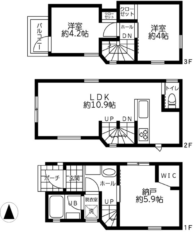 船橋1-36-4戸建 間取り