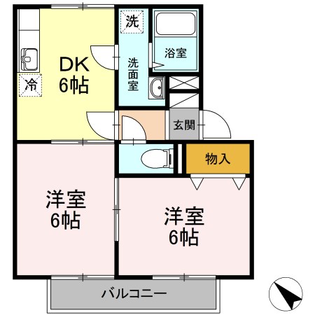 セジュール類家   間取り