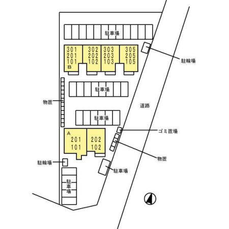 シャンテ城下Ｂ  駐車場
