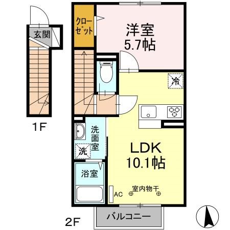 ヴィラ　カスターニャ 間取り