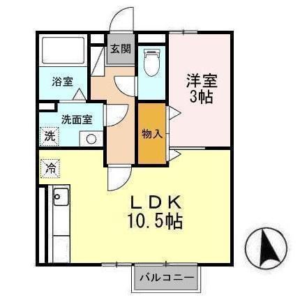 セジュールSE秀　AB 間取り