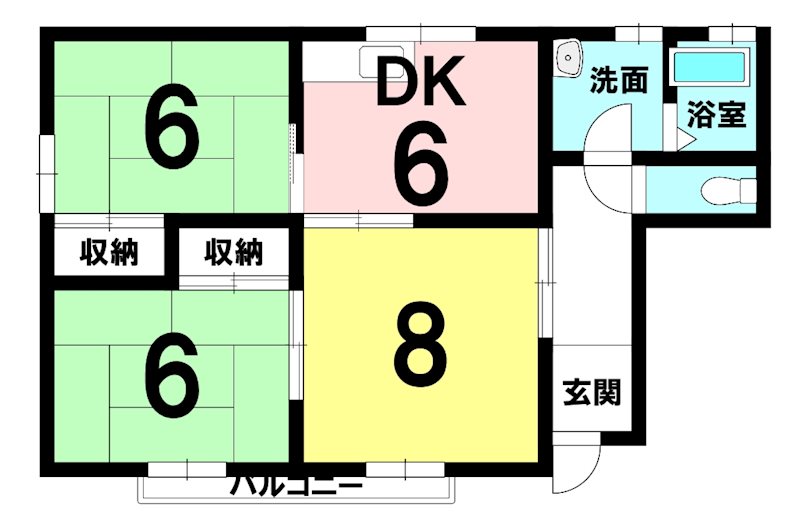 コーポいこい  間取り