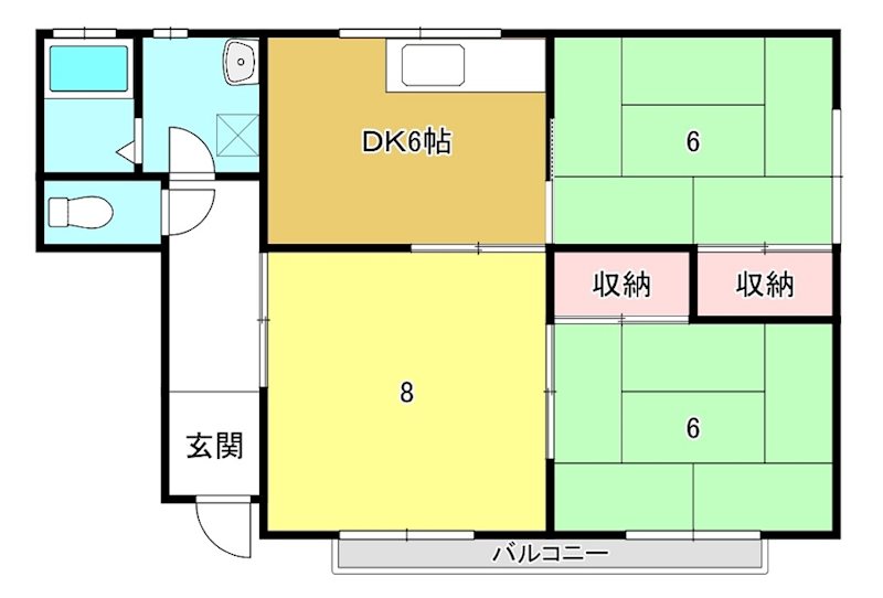 コーポいこい  間取り