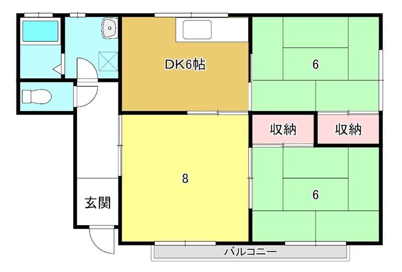 コーポいこい  間取り