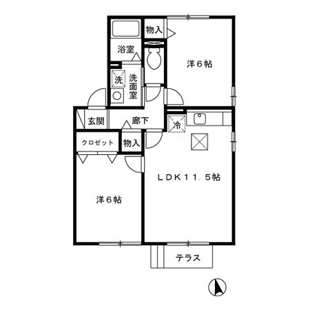 セジュールサザンウインド 間取り