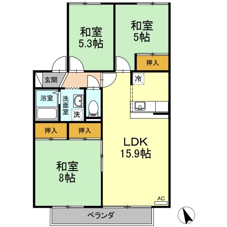 キングスクラブハウス８ 間取り
