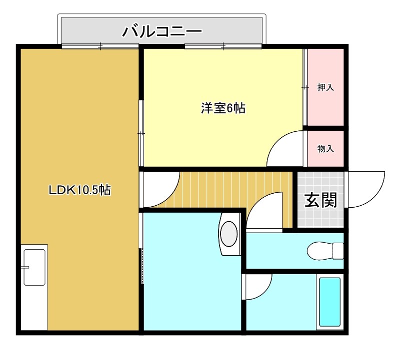 アブニールSaito D  間取り