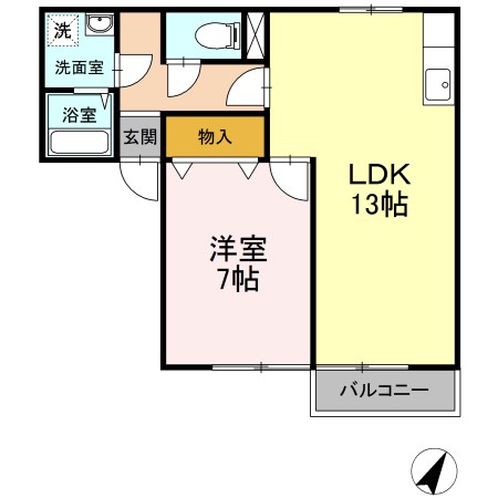セジュール杉本 AB 間取り