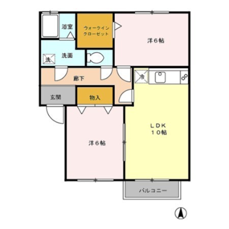 ボンセジュール　Ａ 間取り