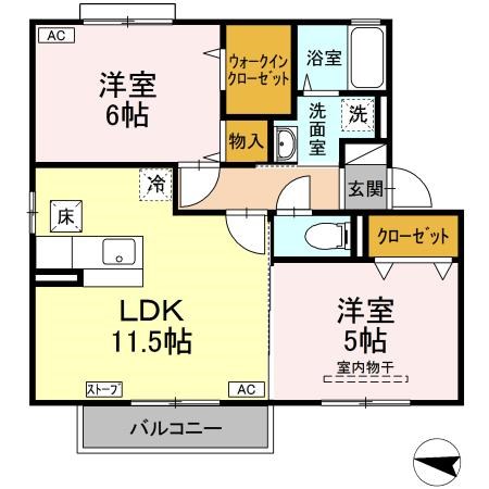 アンジュ  間取り
