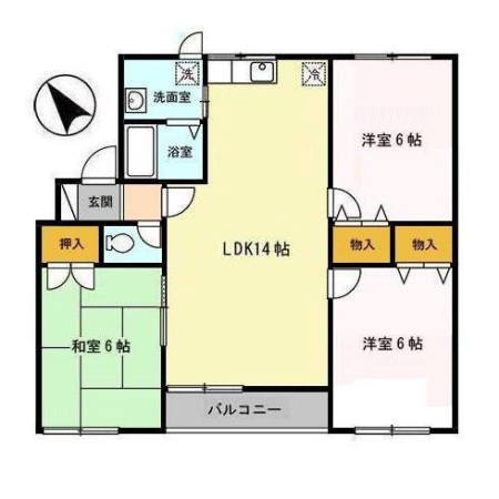 シャトゥソレイユ  間取り