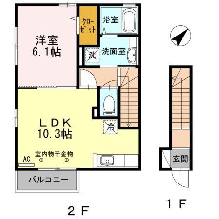 セジュールアミー 間取り