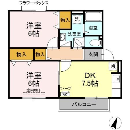 コモンライフ　AB 間取り
