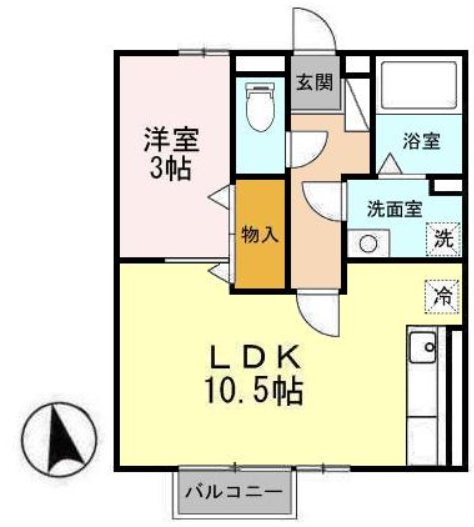 セジュールSE秀　AB 間取り