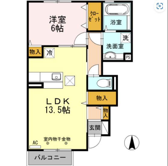 アンソレイエ  間取り