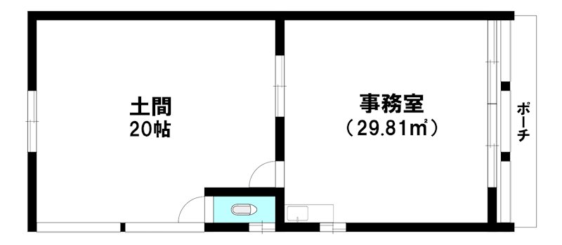 沼館1丁目貸事務所 間取り