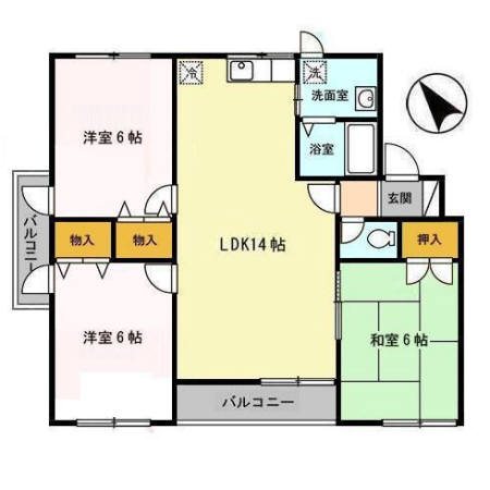 シャトゥソレイユ  間取り