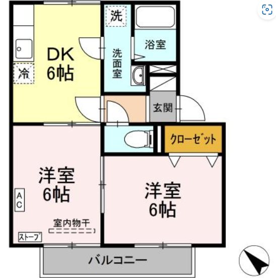セジュール類家   間取り